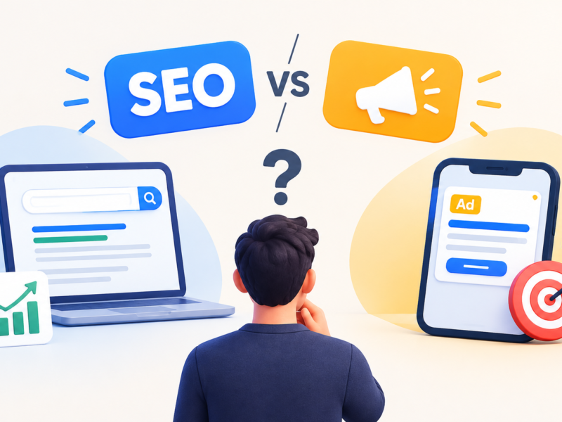 الفرق بين SEO والإعلانات الممولة: أيهما أنسب لمشروعك؟